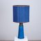 Bitossi Ceramic Table Lamp with New Silk Custom Made Lampshade René Houben, 1960s 5