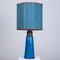 Bitossi Ceramic Table Lamp with New Silk Custom Made Lampshade René Houben, 1960s 12