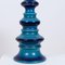 Large Ceramic Lamp with New Silk Custom Made Lampshades René Houben, Set of 2 5
