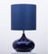 Ceramic Table Lamp with New Silk Custom Made Lampshade by René Houben, 1960s 6