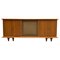 Large Brutalist Style Sideboard with Slatted Front by De Coene, 1940s, Belgium 1