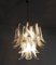 Lámpara de araña de cristal de Murano blanco con estilo de Mazzega, Imagen 4