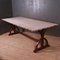 Gothic Pine Trestle Table / Library Table, 1850s 2