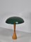 Table Lamp with Green Shade by Hans Bergström for Asea, Sweden, 1950s 4