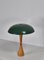 Table Lamp with Green Shade by Hans Bergström for Asea, Sweden, 1950s, Image 4