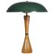 Table Lamp with Green Shade by Hans Bergström for Asea, Sweden, 1950s, Image 1