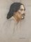 Albert Fernand-Renault - Portrait - Original Pastel and Charcoal - Early 20th Century, Immagine 1