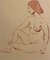 Jean Delpech - Nude of Woman - Original Watercolor - 1930s 1