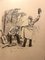 Florisa Cordova - Music Players - Original Ink Drawing - Mid-20th Century 1