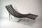 Rosewood and Anodized Metal Lounge Chair, 1980s, Image 1