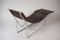 Rosewood and Anodized Metal Lounge Chair, 1980s, Image 3