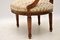 Antique French Carved Walnut Salon Armchair 6