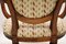 Antique French Carved Walnut Salon Armchair, Image 5