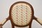 Antiker Französischer Salon Sessel aus geschnitztem Nussholz 13
