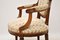Antique French Carved Walnut Salon Armchair 7