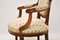 Antique French Carved Walnut Salon Armchair, Image 7