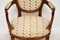 Antique French Carved Walnut Salon Armchair 10