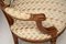 Antiker Französischer Salon Sessel aus geschnitztem Nussholz 12