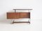 Schreibtisch aus Holz mit Metallgestell, Italien, 1960er 13