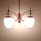 Red Pendant Lamp in Style of Stilnovo, 1960s 10