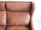 Scandinavian Brown Leather 3-Seater Sofa, 1960s 5