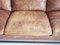 Scandinavian Brown Leather 3-Seater Sofa, 1960s 10