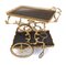 Antique French Brass and Rosewood Trolley, 1910s, Image 5