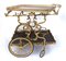 Antique French Brass and Rosewood Trolley, 1910s, Image 3
