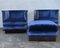 Lounge Chairs and Footstool, 1930s, Italy, Set of 3 8