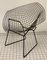 Mid-Century Vintage Modell Diamond 421 Stuhl mit Lederpolsterung von Harry Bertoia für Knoll Inc. / Knoll International 6