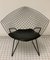 Mid-Century Vintage Model Diamond 421 Chair with Leather Cushioning by Harry Bertoia for Knoll Inc. / Knoll International 1