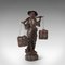 Antique Tall Decorative Bronze Water Carrier Figure, 1900s, Image 1