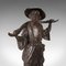 Antique Tall Decorative Bronze Water Carrier Figure, 1900s 8