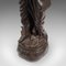 Antike Hohe Dekorative Bronze Wasserträger Figur, 1900er 12