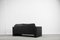 German Black Leather 2-Seater Conseta Sofa by F. W. Möller from COR, Set of 2 4