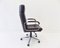 German Black Leather Office Chair, 1970s, Image 10