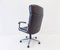 German Black Leather Office Chair, 1970s, Image 4