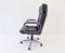 German Black Leather Office Chair, 1970s 6