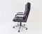 German Black Leather Office Chair, 1970s, Image 6