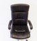 German Black Leather Office Chair, 1970s, Image 7