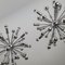 Lampadari Sputnik in metallo cromato, anni '80, set di 2, Immagine 2