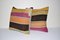 Striped Turkish Kilim Pillow Covers, Set of 2 3