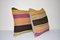 Striped Turkish Kilim Pillow Covers, Set of 2, Image 2