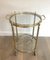 Round Brass Drinks Trolley, French, 1950s, Image 2