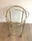 Round Brass Drinks Trolley, French, 1950s, Image 3