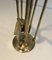 Brass Ducks Fire Place Tools on Stand, French, 1960s, Set of 5 4