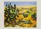 Affiche Renato Guttuso - Paysage - Sérigraphie Originale - 1980 1