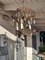 Antique Italian Brass and Glass Chandelier, Image 6