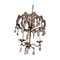 Antique Italian Brass and Glass Chandelier 1