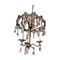 Antique Italian Brass and Glass Chandelier, Image 1